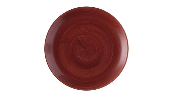 Churchill Stonecast Patina Red Rust Evolve Coupe Plates 165mm (12 Pack) PAREEVP61