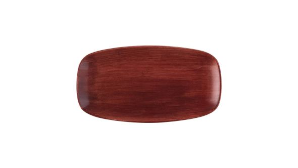 Churchill Stonecast Patina Chefs Oblong Plate Red Rust 348x189mm (6 Pack) PAREXO141