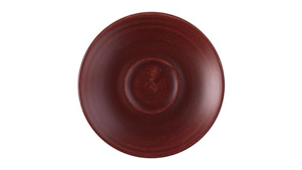 Churchill Stonecast Patina Espresso Saucers Red Rust 114mm (12 Pack) PAREESS 1