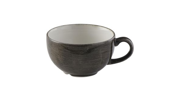Churchill Stonecast Patina Cappuccino Cups Iron Black 227ml (12 Pack) PAIBCB201