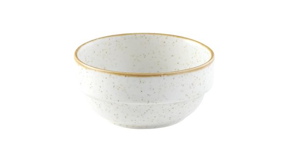 Churchill Stonecast Profile Stacking Bowl Barley White 358ml (6 Pack) SWHSVB141