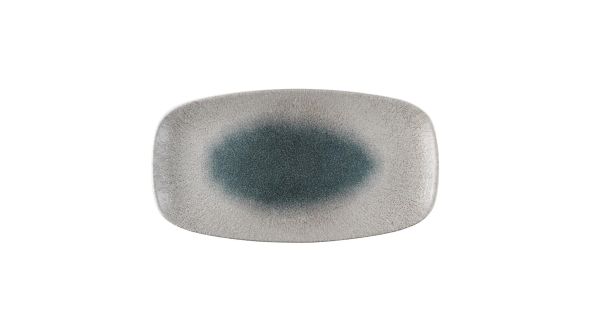 Churchill Raku Duo Agate Chefs Oblong Plate Topaz 348x189mm (6 Pack) RDATXO141