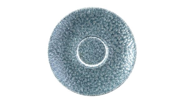 Churchill Raku Duo Cappuccino Saucer Topaz Blue 159mm (12 Pack) RKTBCSS 1