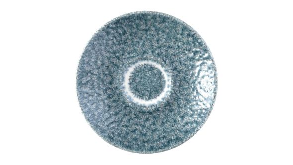 Churchill Raku Duo Espresso Saucers Topaz Blue 118mm (12 Pack) RKTBESS 1