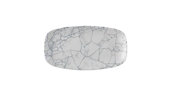 Churchill Studio Prints Kintsugi Pearl Chefs Oblong Plates Grey 355x189mm (6 Pack) KTPGXO141