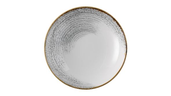Churchill Studio Prints Homespun Accents Evolve Coupe Bowl Jasper Grey 248mm (12 Pack) HAJGEVB91