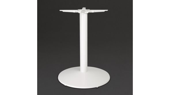 Bolero Bolero Cast Iron Round Table Base White FT029