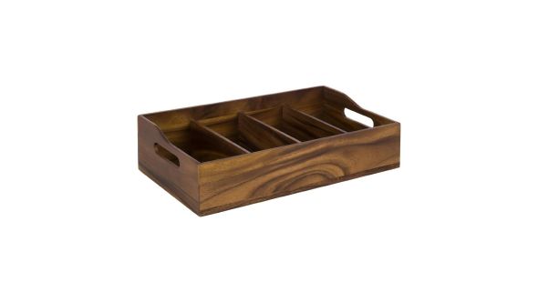 APS Acacia Cutlery Tray 510 x 280mm 11952