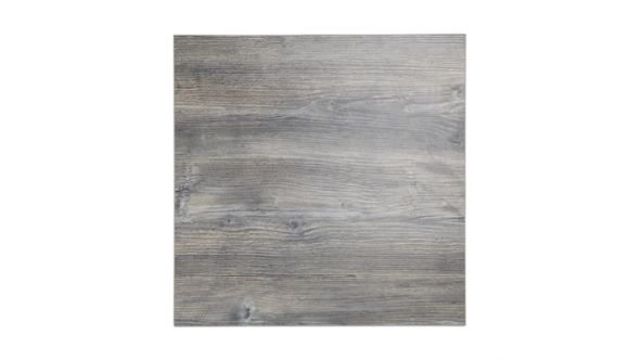 Bolero Bolero Pre-Drilled Square Melamine Table Top Ash Grey 700mm FT291