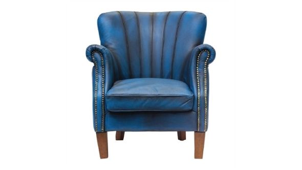 Everyday Lancaster Leather Chair Blue FT444