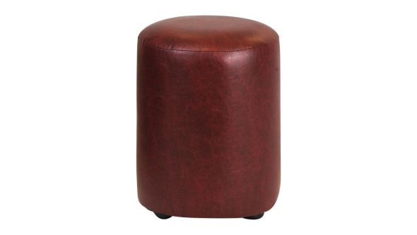 Everyday Cylinder Faux Leather Bar Stool Garnet (2 Pack) FT453