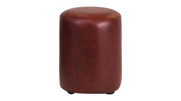 Everyday Cylinder Faux Leather Bar Stool Garnet (2 Pack) FT453