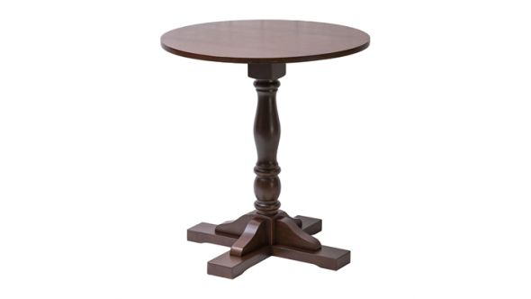 Everyday Oxford Dark Wood Pedestal Round Table 700mm FT495