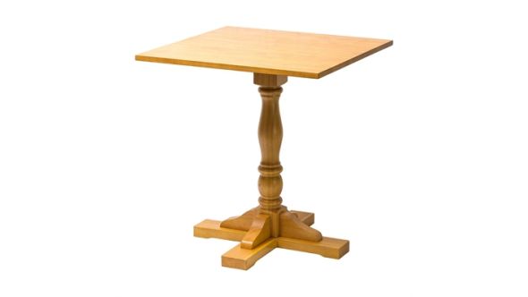 Everyday Oxford Soft Oak Pedestal Square Table 700x700mm FT498