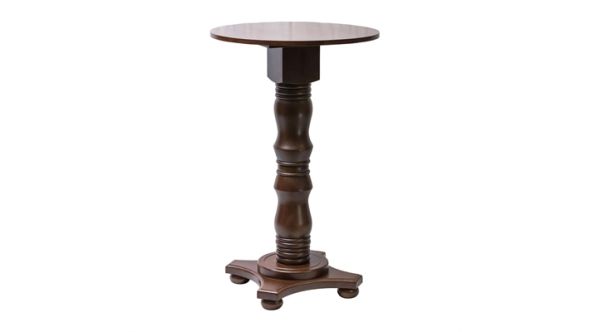 Everyday Islington Poseur Round Table Dark Wood 700mm FT505