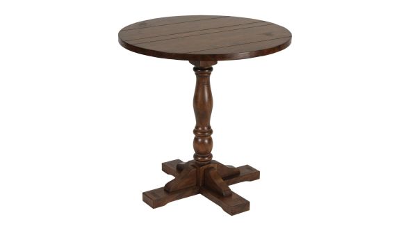 Everyday Oxford Vintage Wood Pedestal Round Table 760mm FT509