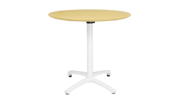 Bolero Bolero Folding Polypropylene Table 800mm Mustard Yellow FT622