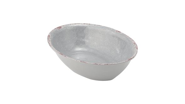 Casablanca Melamine Oval Bowl Grey 1.5Ltr TGY1638