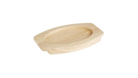Olympia Cast Iron Oval Eared Dish Hevea Board 210x120mm OT111121RU