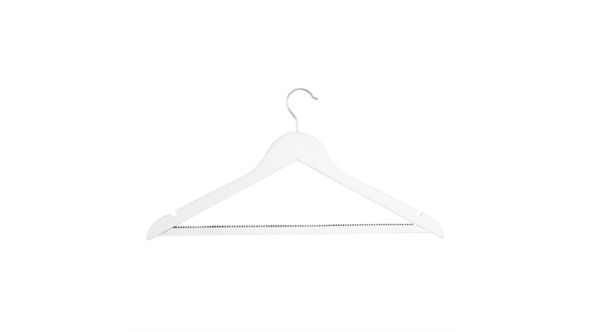 Bolero Bolero White Wooden Hangers (10 Pack) FU397