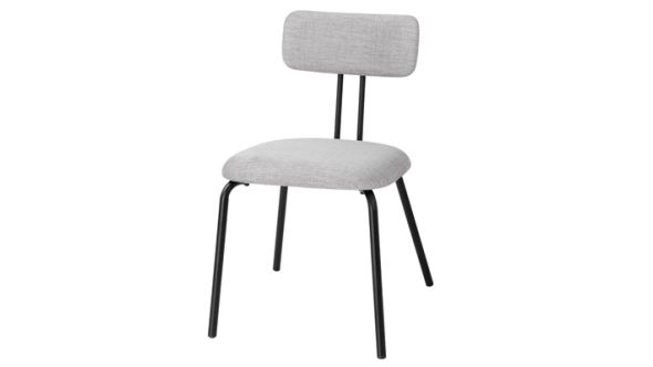 Bolero Bolero Fairfield Chairs Black and Grey Mix (2 Pack) FU500