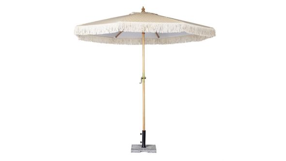 Bolero Bolero Sicily Round Striped Parasol 2.5m Diameter FU508