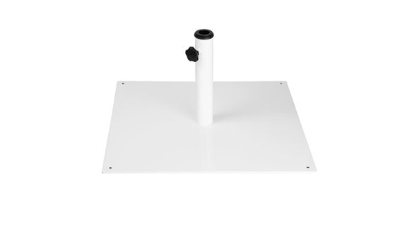 Bolero Flat Metal Parasol Base White - 18kg FU510