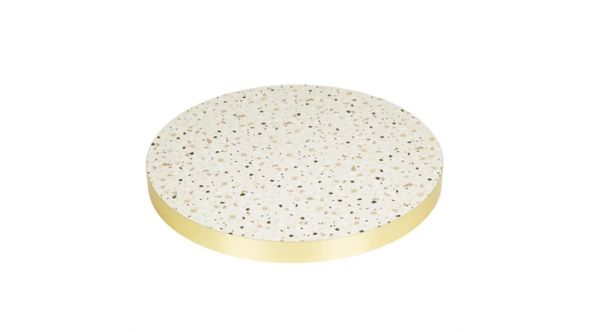 Bolero Terrazzo Style Round Table Top 600mm FU518