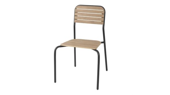 Bolero Bolero Santorini Wood Effect Outdoor Chairs (4 Pack) FU537