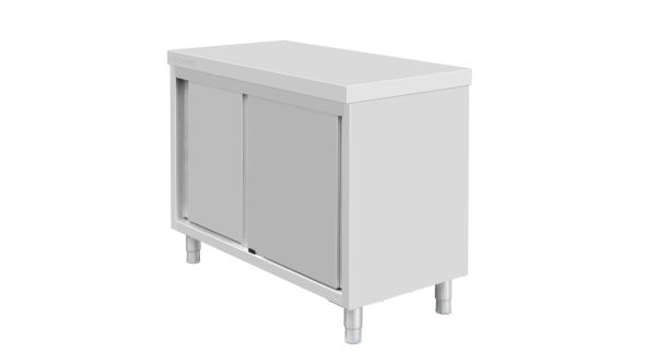 Vogue Standing Floor Cupboard Stainless Steel 900x1200x600mm