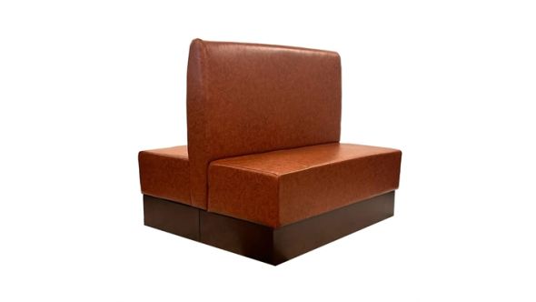 Everyday Double Booth in Bison Tan Vinyl FU640