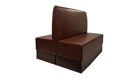 Everyday Double Booth in Bison Espresso Vinyl FU641