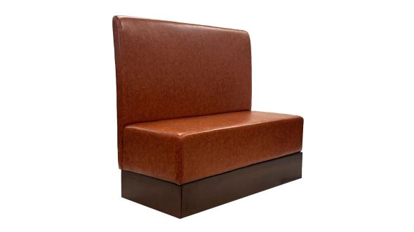 Everyday Single Booth in Bison Tan Vinyl FU642