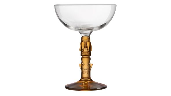 Onis Tiki Coupe Amber Stem Glasses 250ml (6 Pack) 77-00-289