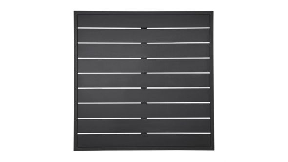Bolero Bolero Aluminium Square Table Top Black 700mm FW599