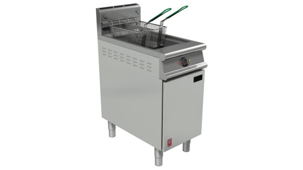 Falcon Dominator Plus Free Standing Natural Gas Fryer with Fryer Angel G3840X
