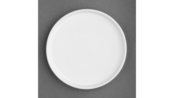Olympia Whiteware Flat Round Plates 210mm (6 Pack) VTFW813