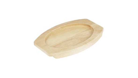 Olympia Cast Iron Oval Eared Dish Hevea Board 230x135mm OT111123RU