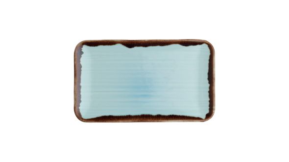 Dudson Harvest Organic Rectangular Plates Turquoise 270x160mm (12 Pack) HVTQDOB11