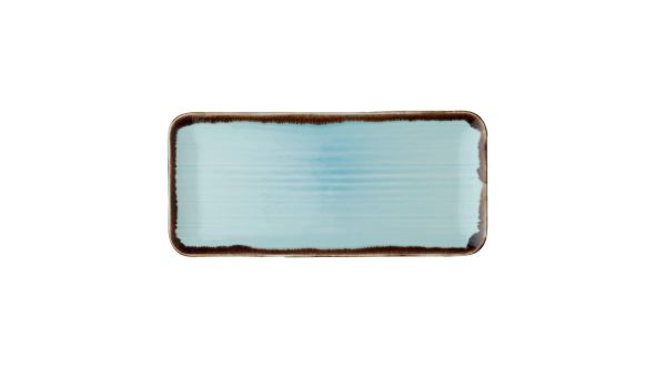 Dudson Harvest Organic Coupe Rectangular Platter Turquoise 246mm (6 Pack) HVTQDOB21