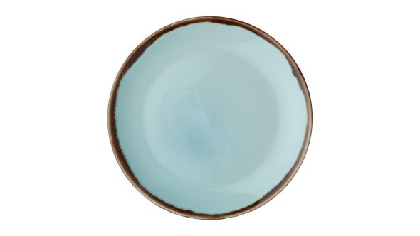 Dudson Harvest Coupe Plates Turquoise 260mm (12 Pack) HVTQEV101
