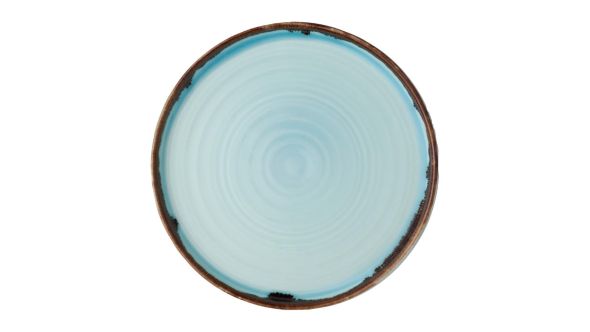 Dudson Harvest Walled Plates Turquoise 210mm (6 Pack) HVTQWP211