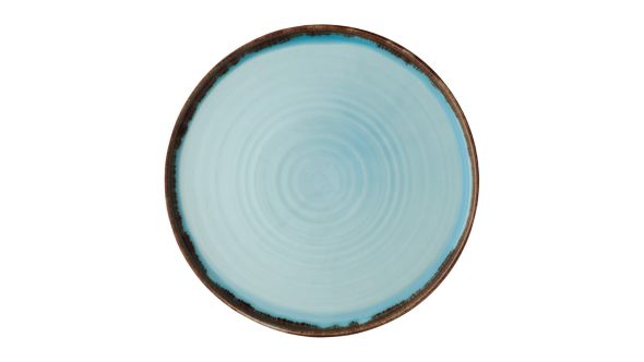 Dudson Harvest Walled Plates Turquoise 260mm (6 Pack) HVTQWP261