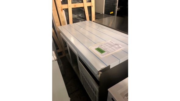 Inomak 1634328 GRADED-00253 PN99CR 2 GLASS DOOR 1/1 GASTRONORM COUNTER 274L