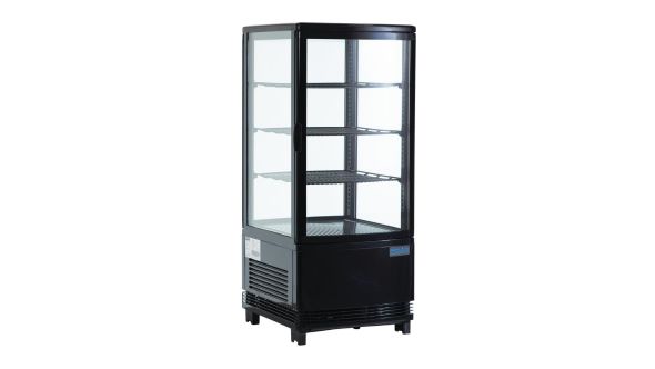 Polar C-Series Energy Efficient  Display Fridge Black 68Ltr