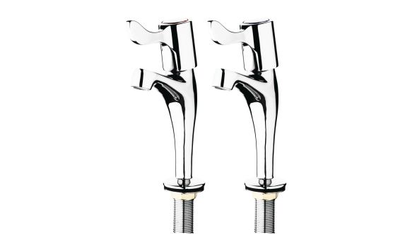 Vogue Basin Pillar Lever Taps (2 Pack)