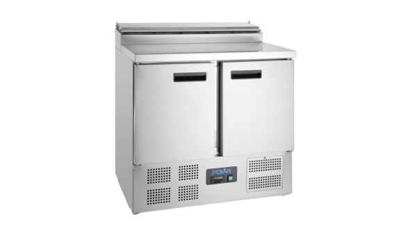 Polar G604 - Refrigerated Pizza and Salad Prep Counter - 254Ltr