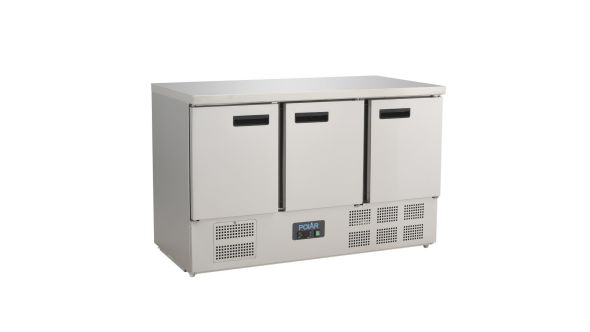 Polar G622 3 Door Counter Fridge 368Ltr