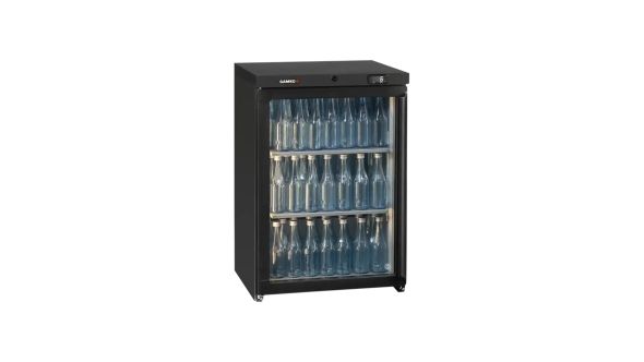 Gamko LG3-150LG Maxiglass Low Height Glass Door Bottle Cooler, 125 Litres