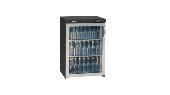 Gamko LG3-150LGCS Maxiglass Low Height Stainless Steel Framed Glass Door Bottle Cooler, 125 Litres